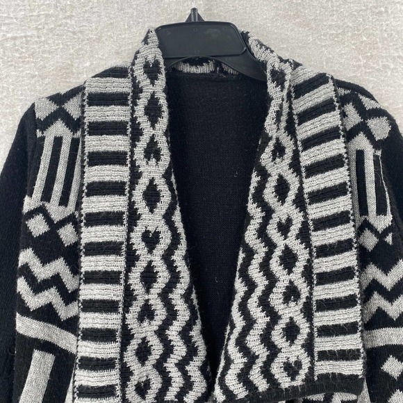 Aztec Waterfall Cardigan Sweater Womens MEDIUM Angora Baho Open Southwestern - Picture 3 of 12